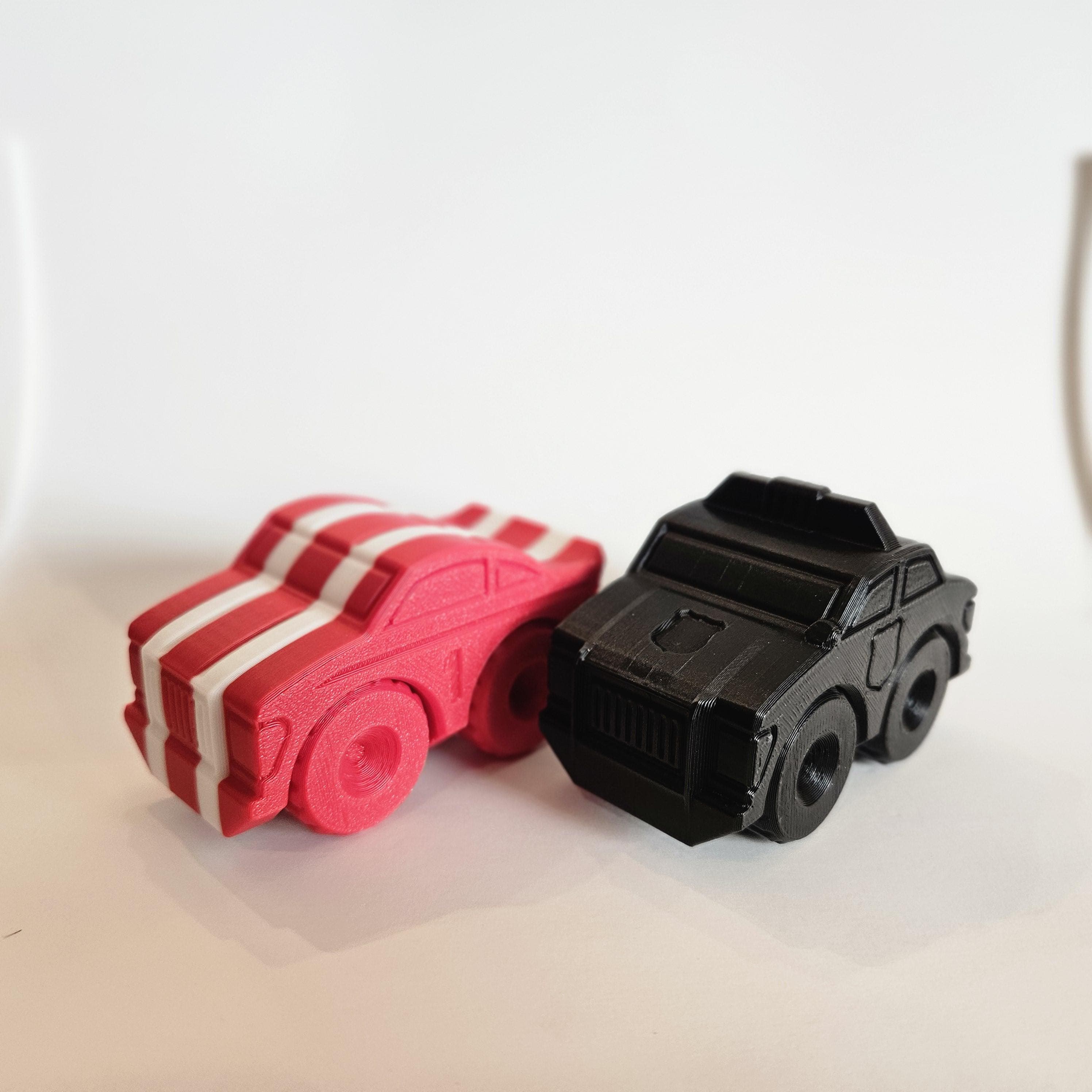 Police Chase Bundle - 3D Printed Toy Set - Police Car and Street Racer