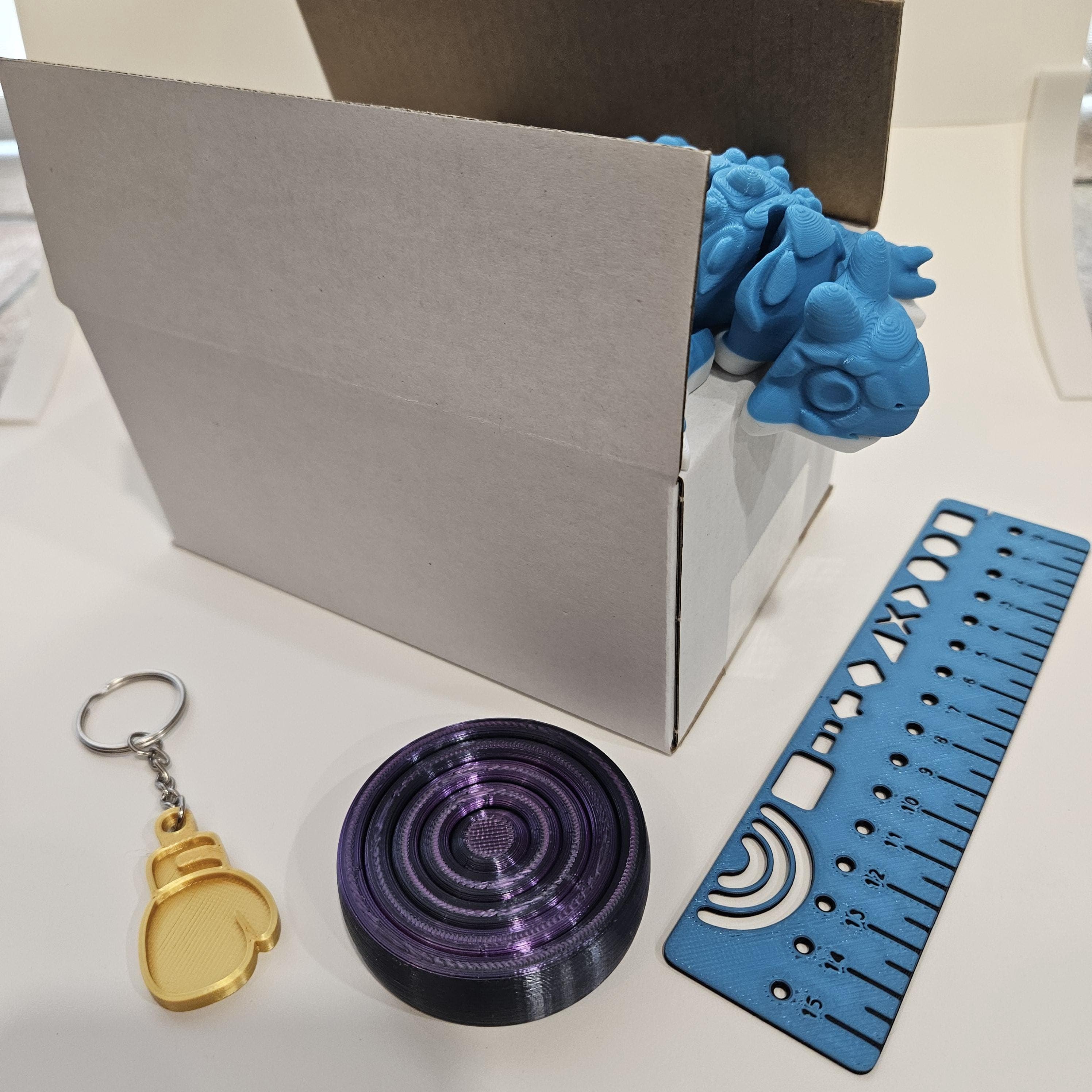 3D-Printed Mystery Toy Box - Four Fun Surprises for Kids & Collectors!